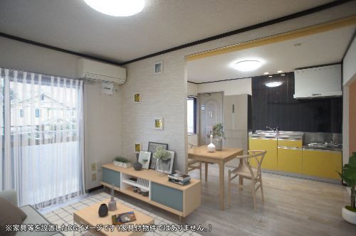 グリーンテラス ※家具を設置したCGイメージです。家具付物件ではありません。