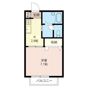フレア上平塚　Ⅱ 間取り