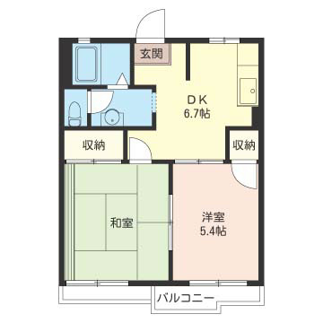 コーポナガシマ 間取り