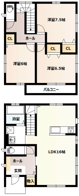円行戸建１３号棟 間取り