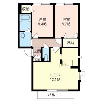 メゾンクレストＢ 間取り
