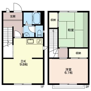 テラス大辻Ｂ 間取り