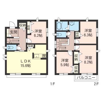石川４丁目戸建　Ｋ 間取り