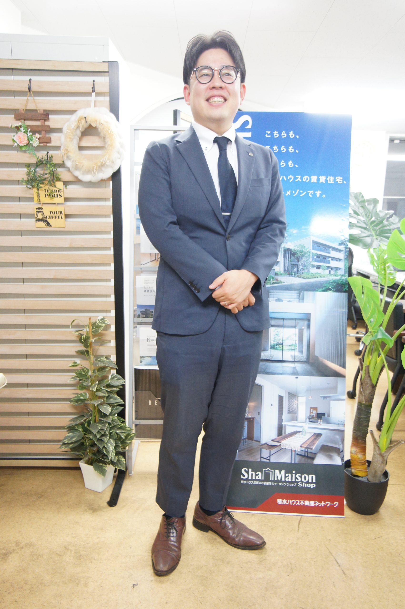 不動産　営業職／入社５年目／男性