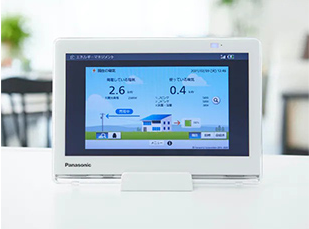 管理タブレット(HEMS=ホームエネルギーマネジメントシステム)